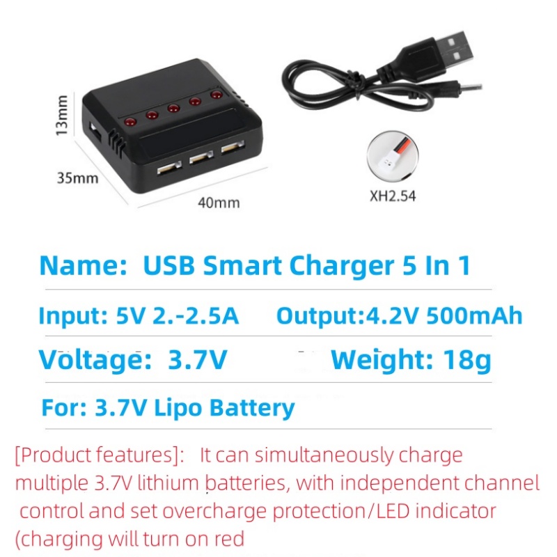 Syma X5HW X5HC X5C X5SW 3.7 فو - مراجعة Drone Battery Charger وسعره