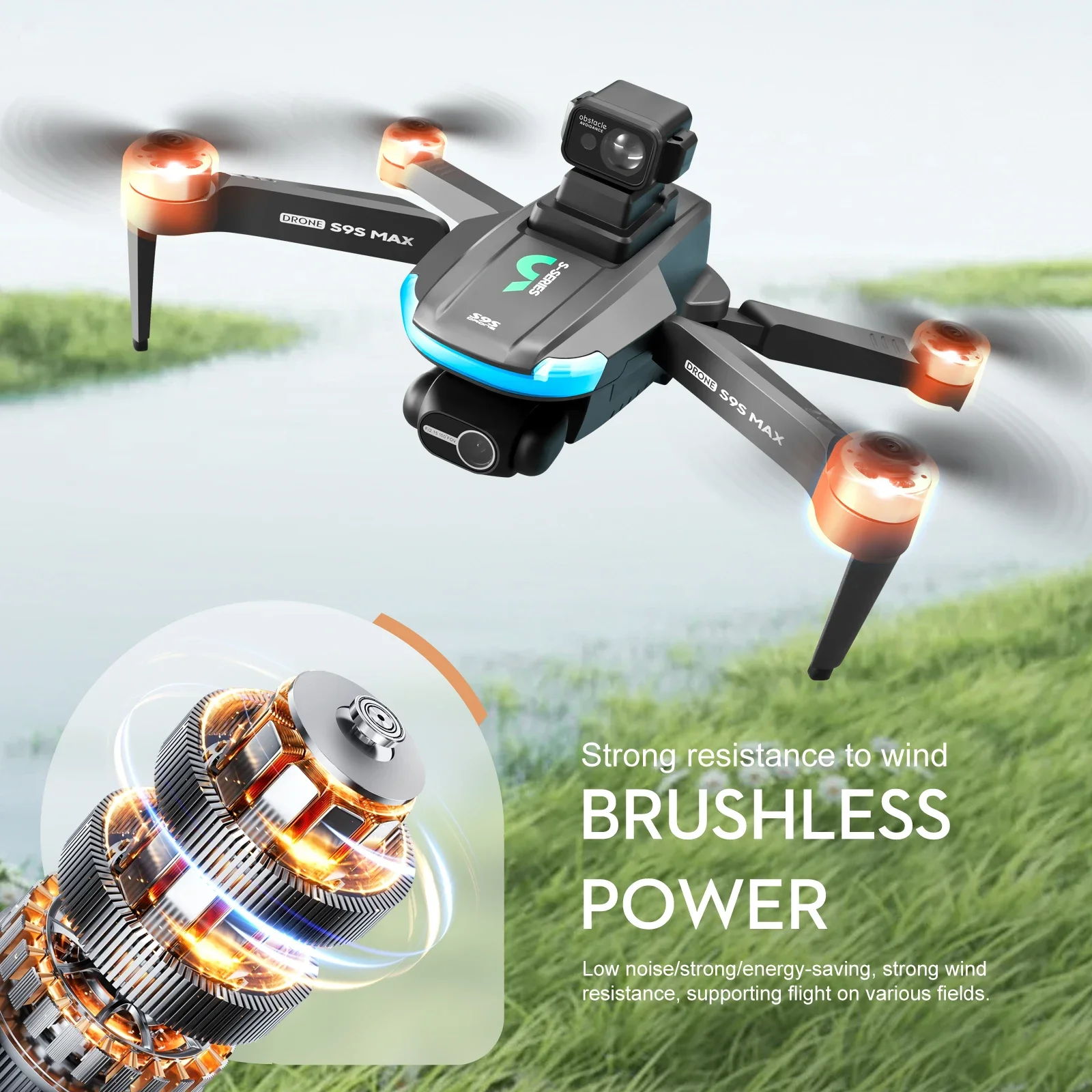 جديد S9S ماكس طائرة صغيرة بدون - مراجعة Drone Battery Box وسعره