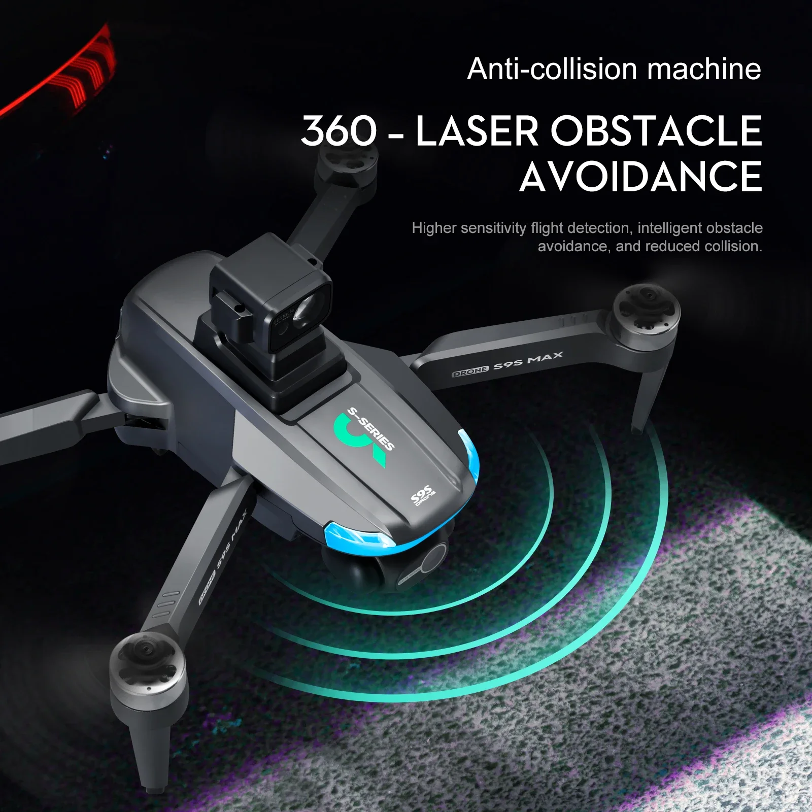 جديد S9S ماكس طائرة صغيرة بدون - مراجعة Drone Battery Box وسعره