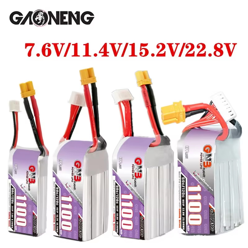 GNB 1100mAh 2S 3S 4S 6S 60C/12 - مراجعة Drone Battery 3S وسعره