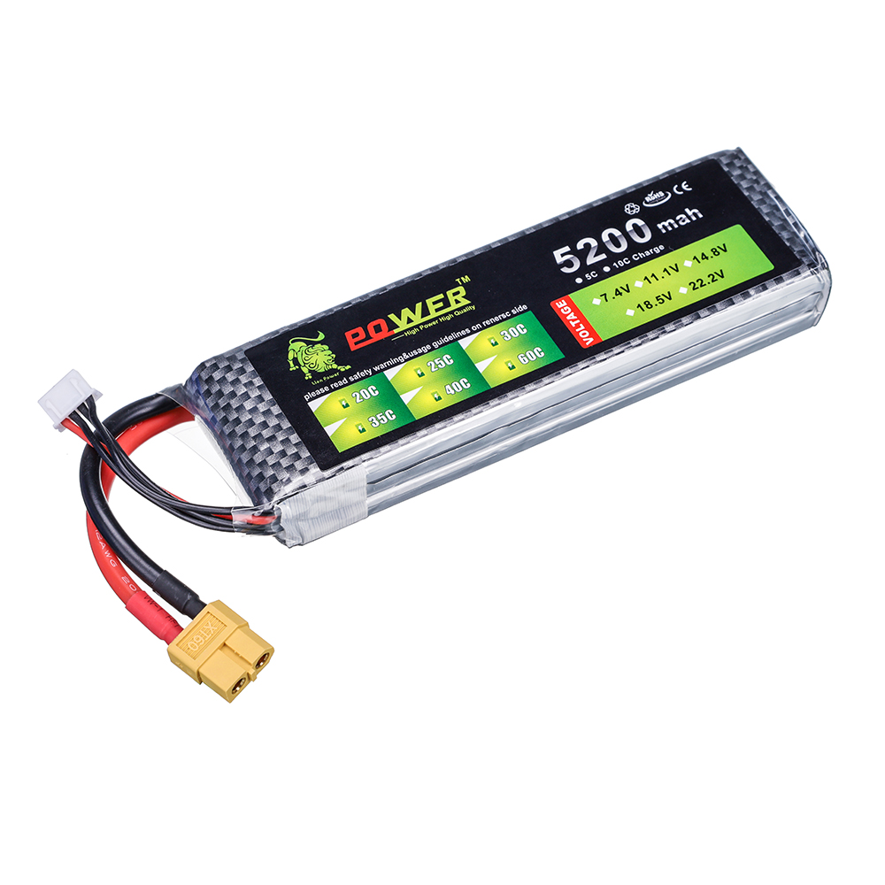 3S 5200mah 11.1V 60C يبو بطاري - مراجعة Drone Battery 3S وسعره